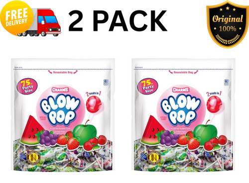 Charms blow pops assorted - blow,